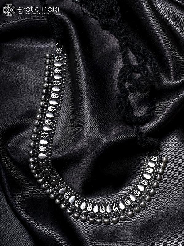 Exotic India Sterling Silver Choker Necklace 