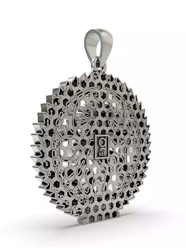 Exotic India Sterling Silver Nataraja Pendant