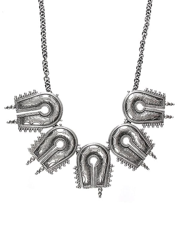 Exotic India Sterling Silver Necklace