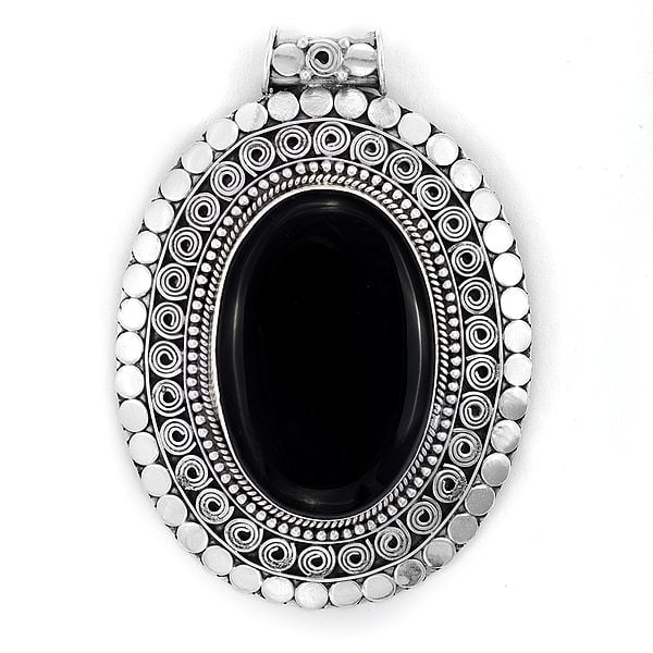 exotic india Sterling Silver Pendant with Gemstone