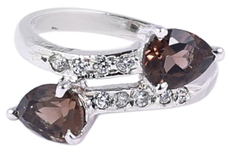 exotic india Sterling Silver Ring with Gemstone 