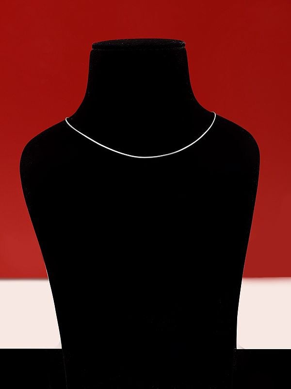 exotic india Sterling Silver Snake Chain 