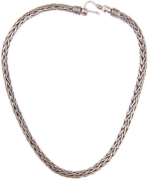 exotic india Sterling Snake Necklace