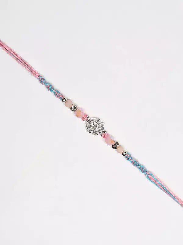 Exotic India Stone Studded And Beaded Rakhi 