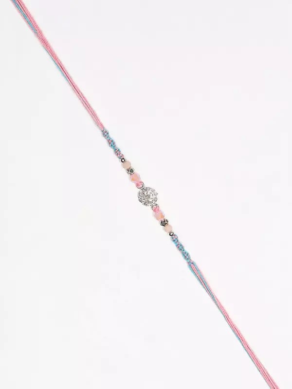 Exotic India Stone Studded And Beaded Rakhi 