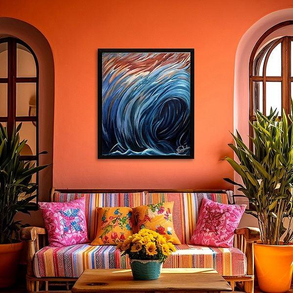 Exotic India Strokes Oil Painting On Canvas