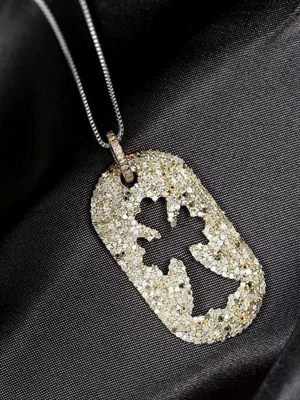 Exotic India Stylish Sterling Silver Pendant