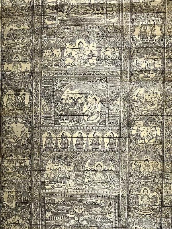 Exotic India Superfine Large Life Of Gautam Buddha 