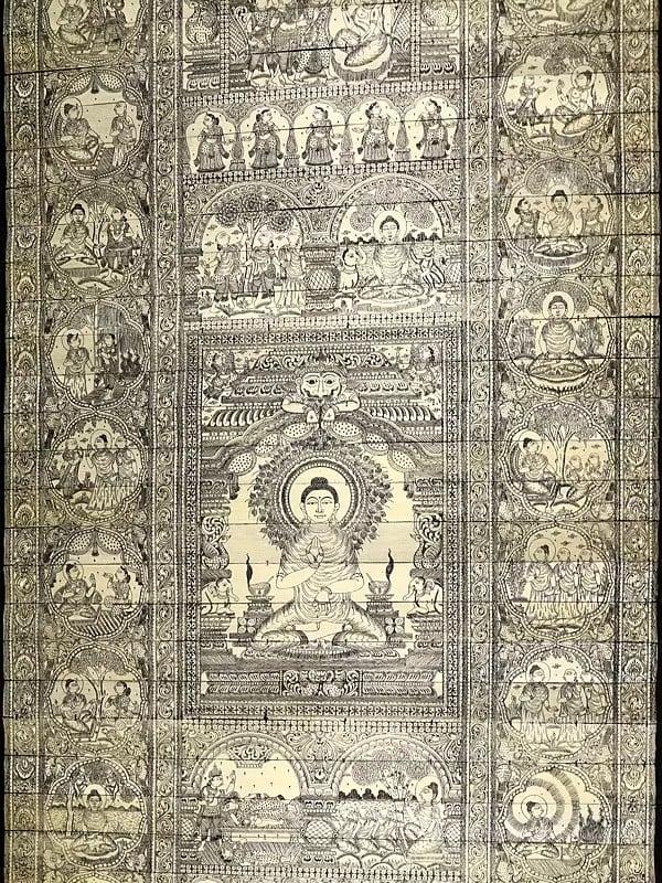 Exotic India Superfine Large Life Of Gautam Buddha 