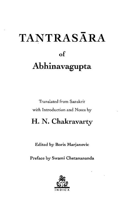 Exotic India Tantrasara Of Abhinavagupta 