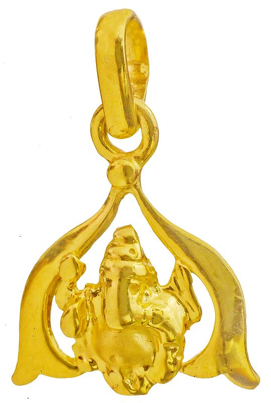 exotic india Temple Ganesha Pendant 