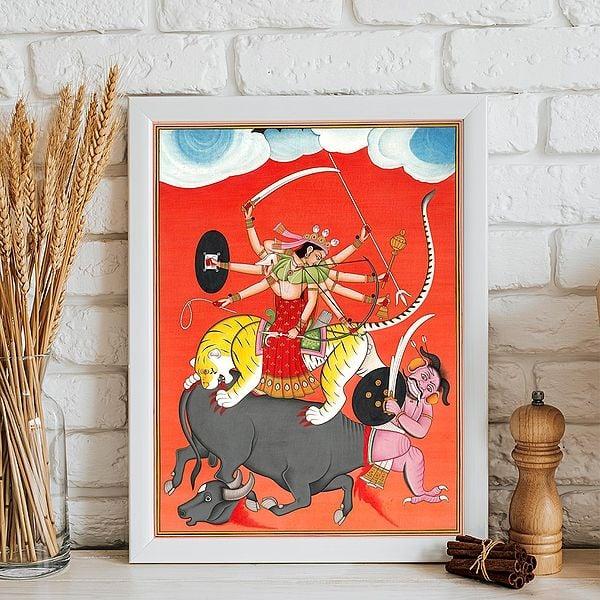 Exotic India Ten-Armed Mahishasuramardini 