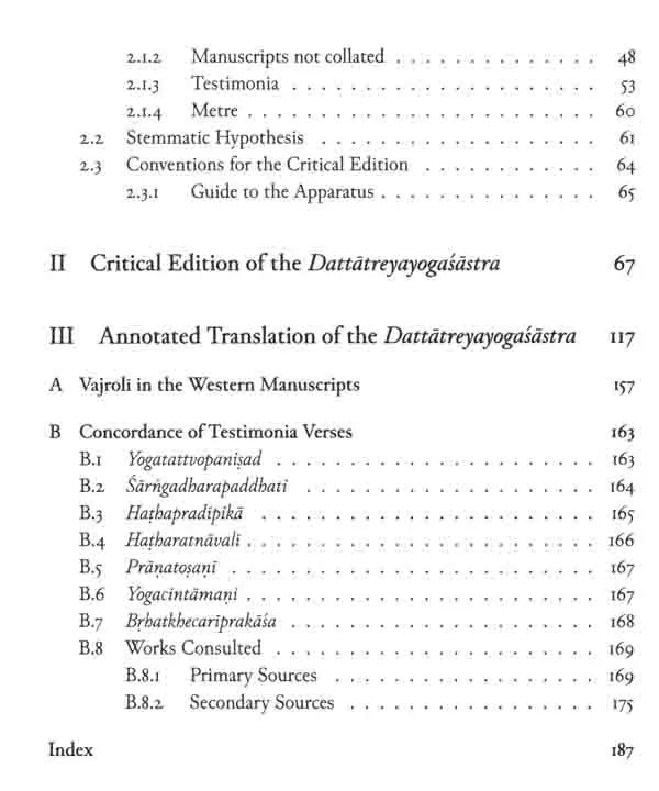 Exotic India The Dattatreyayogasastra 