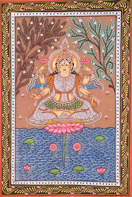 exotic india The Lotus Goddess of the Cosmic Sea 