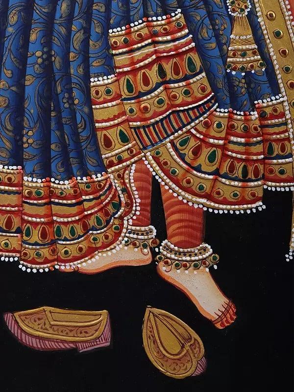 Exotic India The Royal Queen | Watercolor Painting 
