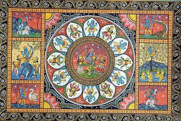 exotic india The Story of Krishna's Life 