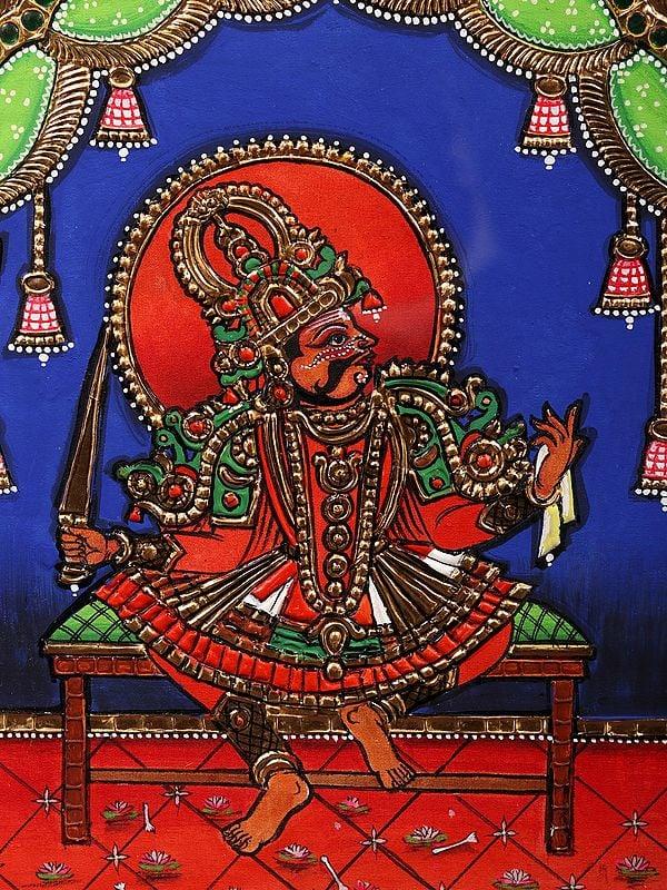 Exotic India Therukoothu Framed Tanjore Painting