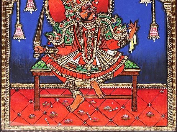 Exotic India Therukoothu Framed Tanjore Painting