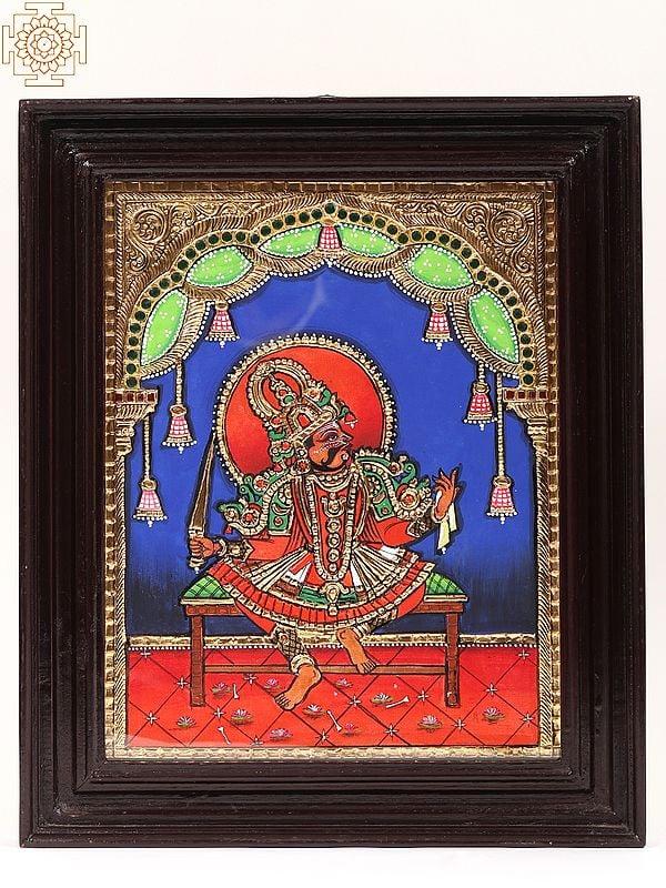 exotic india Therukoothu Framed Tanjore Painting