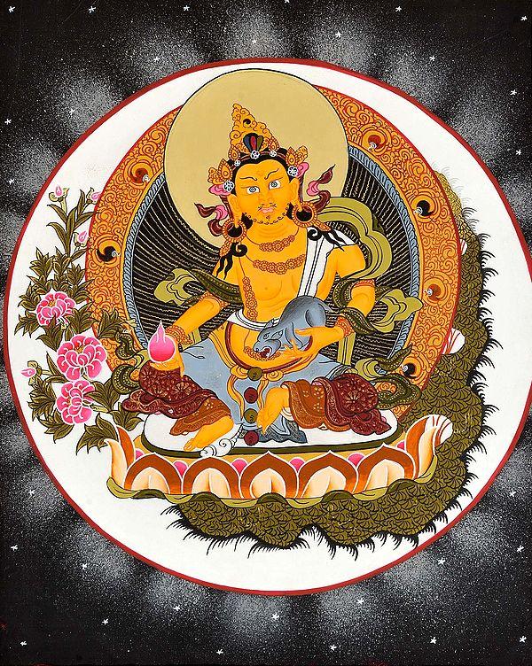 exotic india Tibetan Buddhist Vaishravana (Kubera) 