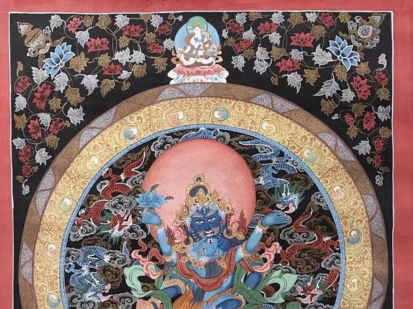 Exotic India Tibetan Thangka Vaisravana 