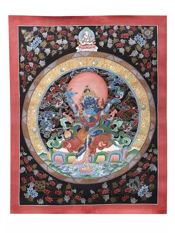 exotic india Tibetan Thangka Vaisravana 