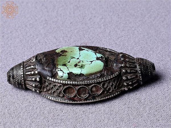 exotic india Tibetan Turquoise Hair Beads
