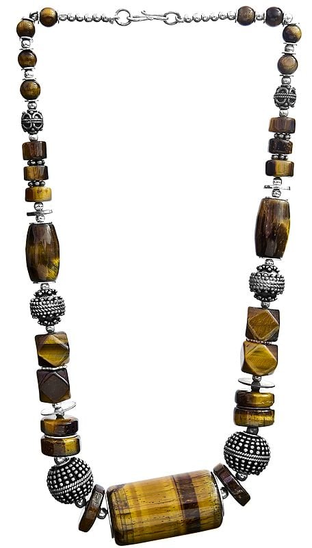 exotic india Tiger Eye Necklace
