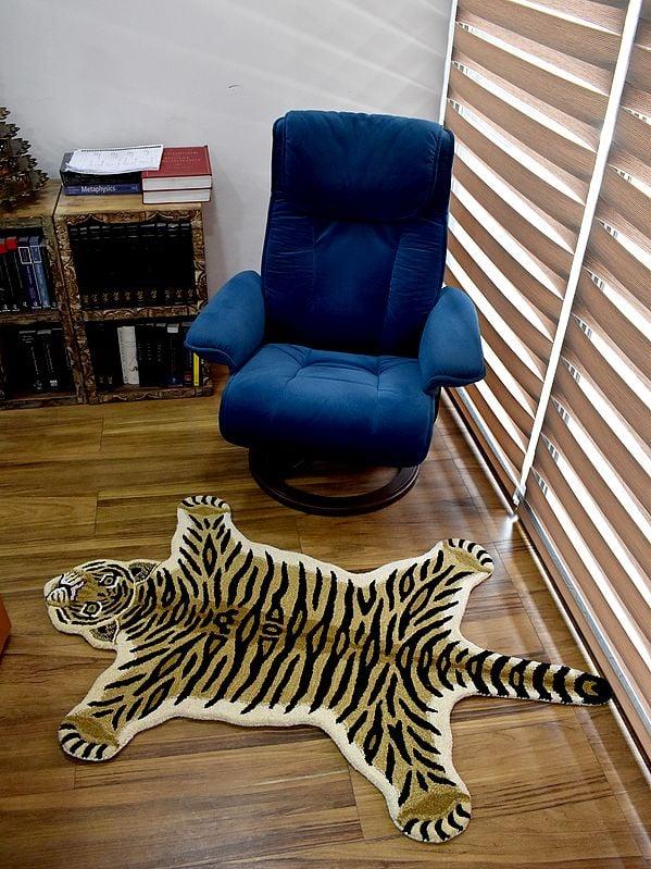 Exotic India Tiger Wool Yogic Asana Mat 