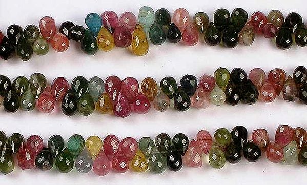 exotic india Tourmaline Faceted Drops