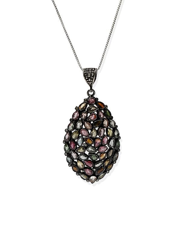 exotic india Tourmaline Gemstone Pendant 