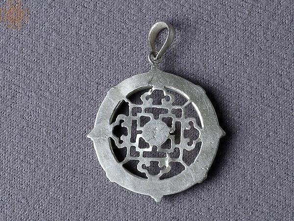 Exotic India Turquoise Mandala Pendant 