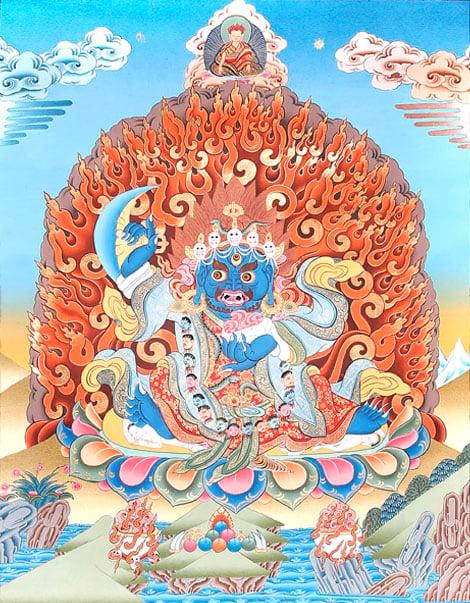 exotic india Two Armed Tibetan Buddhist Mahakala 