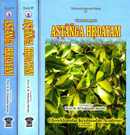 exotic india Vagbhata's Astanga Hrdayam: 3 Volumes 