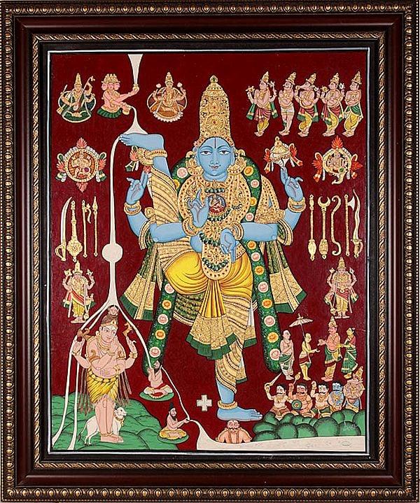 exotic india Vamana Incarnation (Framed) 