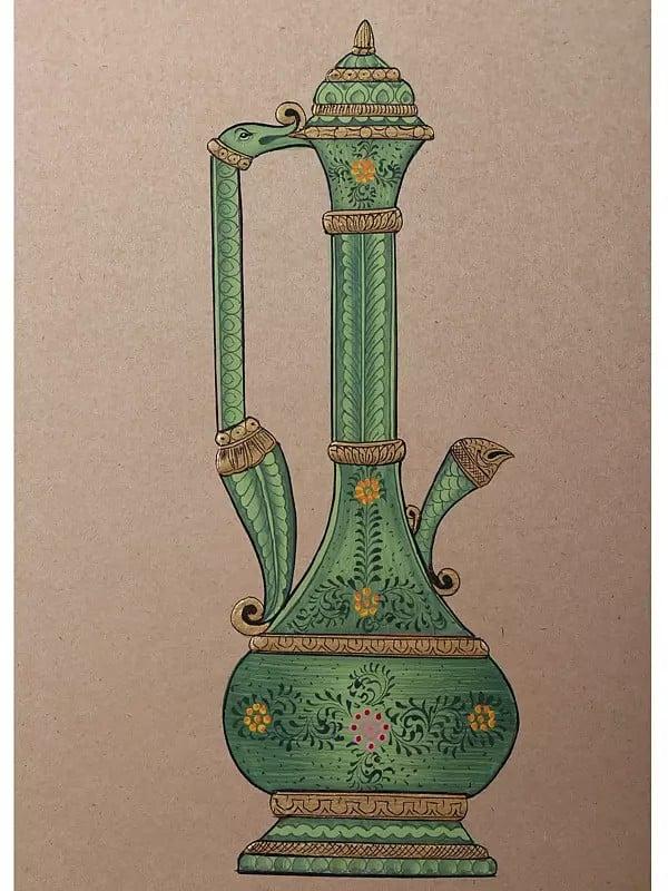 Exotic India Vase | Watercolor Painting 