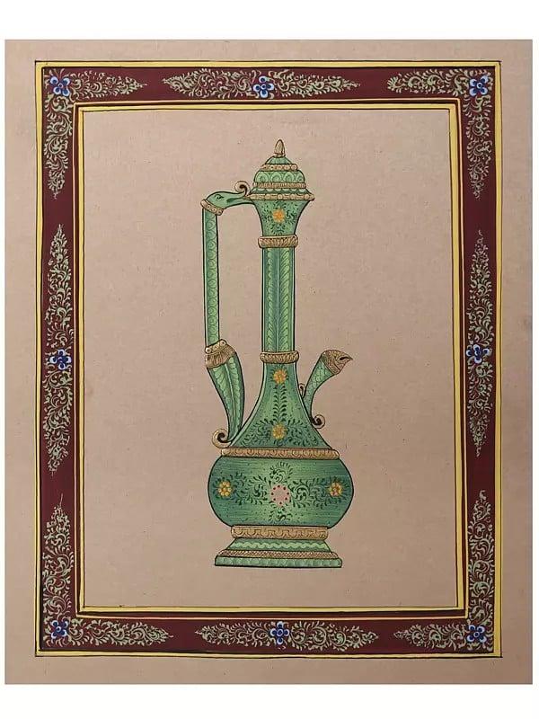 exotic india Vase | Watercolor Painting 