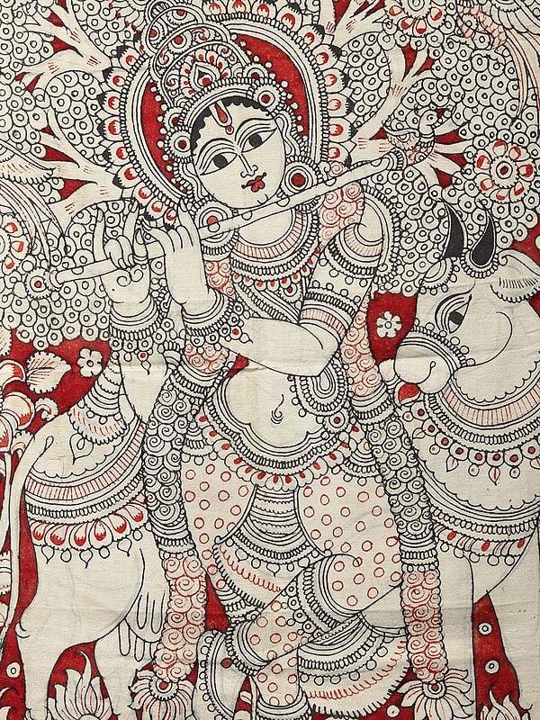 Exotic India Venugopal Krishna | Kalamkari Painting