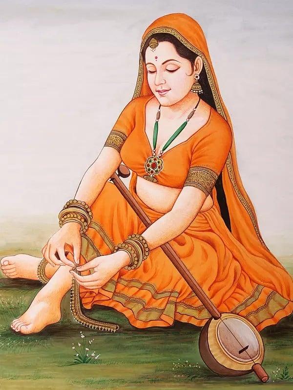 Exotic India Village Charm | Watercolor Painting 