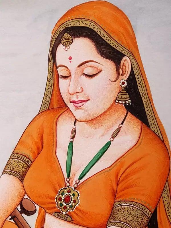 Exotic India Village Charm | Watercolor Painting 