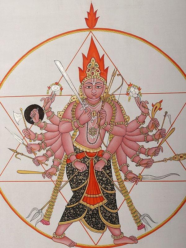 Exotic India Vishnu As Lord Sudarshana 