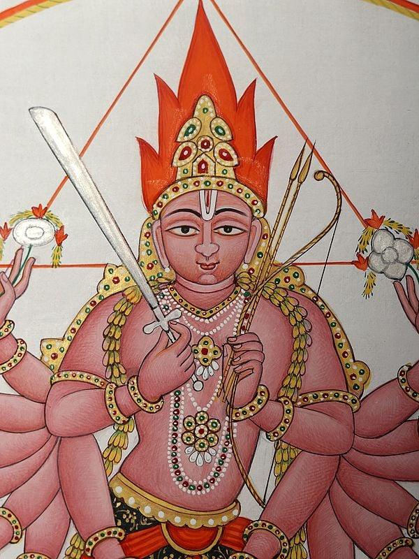 Exotic India Vishnu As Lord Sudarshana 