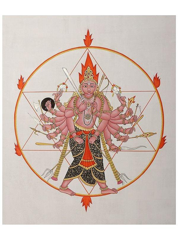 exotic india Vishnu as Lord Sudarshana 
