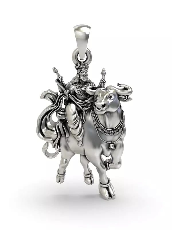 exotic india Vishnumaya Swami (Folk Deity) Pendant 