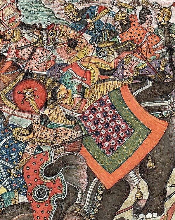 Exotic India War Elephants Collide In Battle 