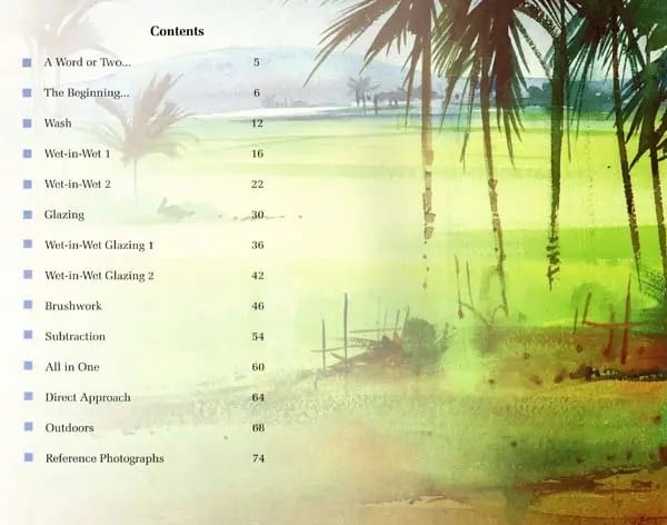 Exotic India Watercolour Landscapes Step By Step 