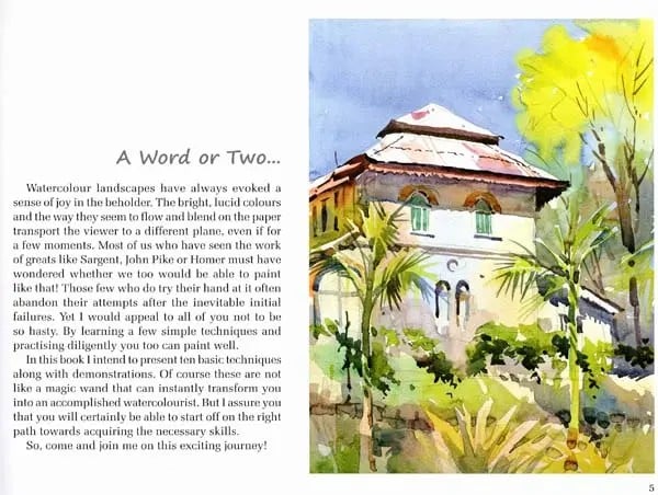 Exotic India Watercolour Landscapes Step By Step 