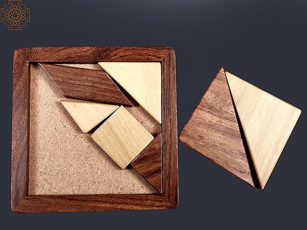 Exotic India Wooden Tangram Puzzle | Handmade 