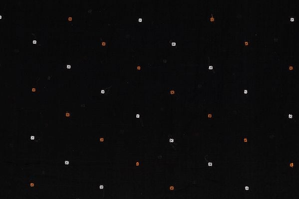 exotic india Fabric from Karnataka with Hand-woven Bootis All-Over 