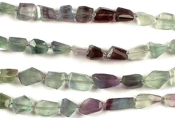 exotic india Faceted Fluorite Tumbles | Gemstone Beads